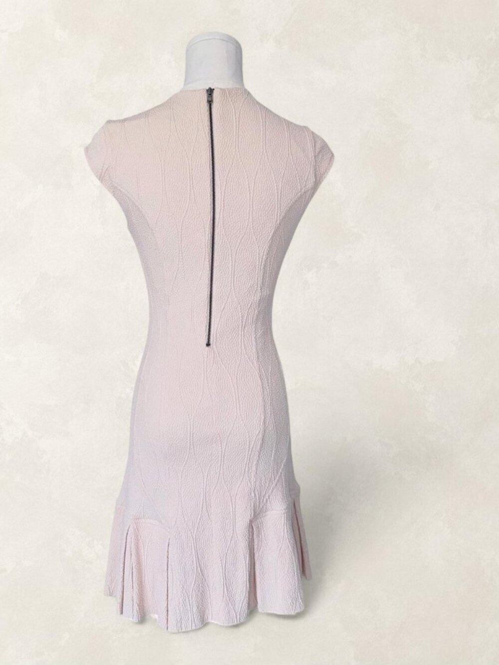 Jacquard Ruffled Mini Dress - XS - Picture 4 of 8